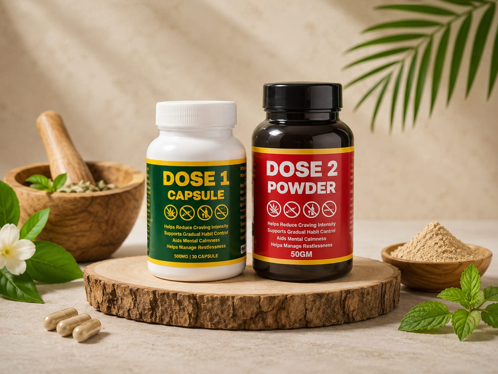 डोज़ 1 Capsule + डोज़ 2 Powder हर्बल सपोर्ट प्रोग्राम